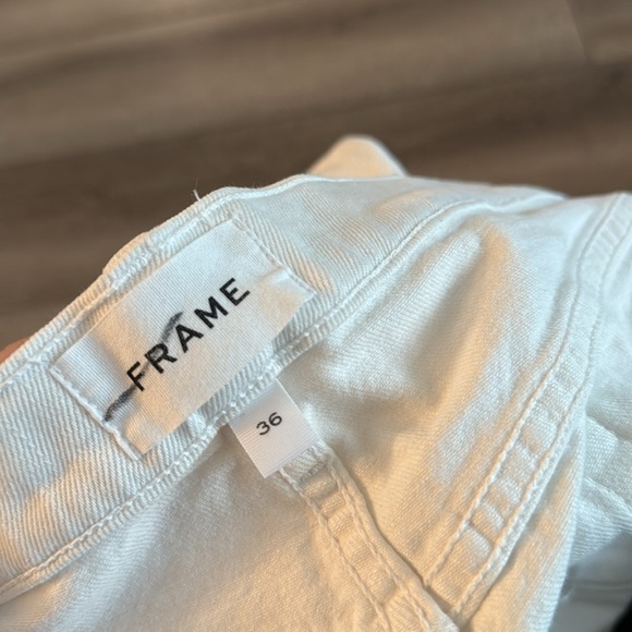 FRAME L'Homme Men's Cutoff Denim Shorts in Off White-Size 36 - Picture 2 of 4